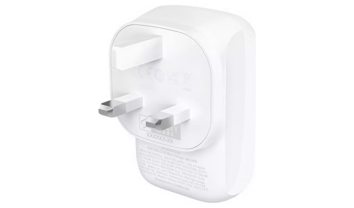 Belkin 42W USB-C and USB-A Dual Port Charger - White