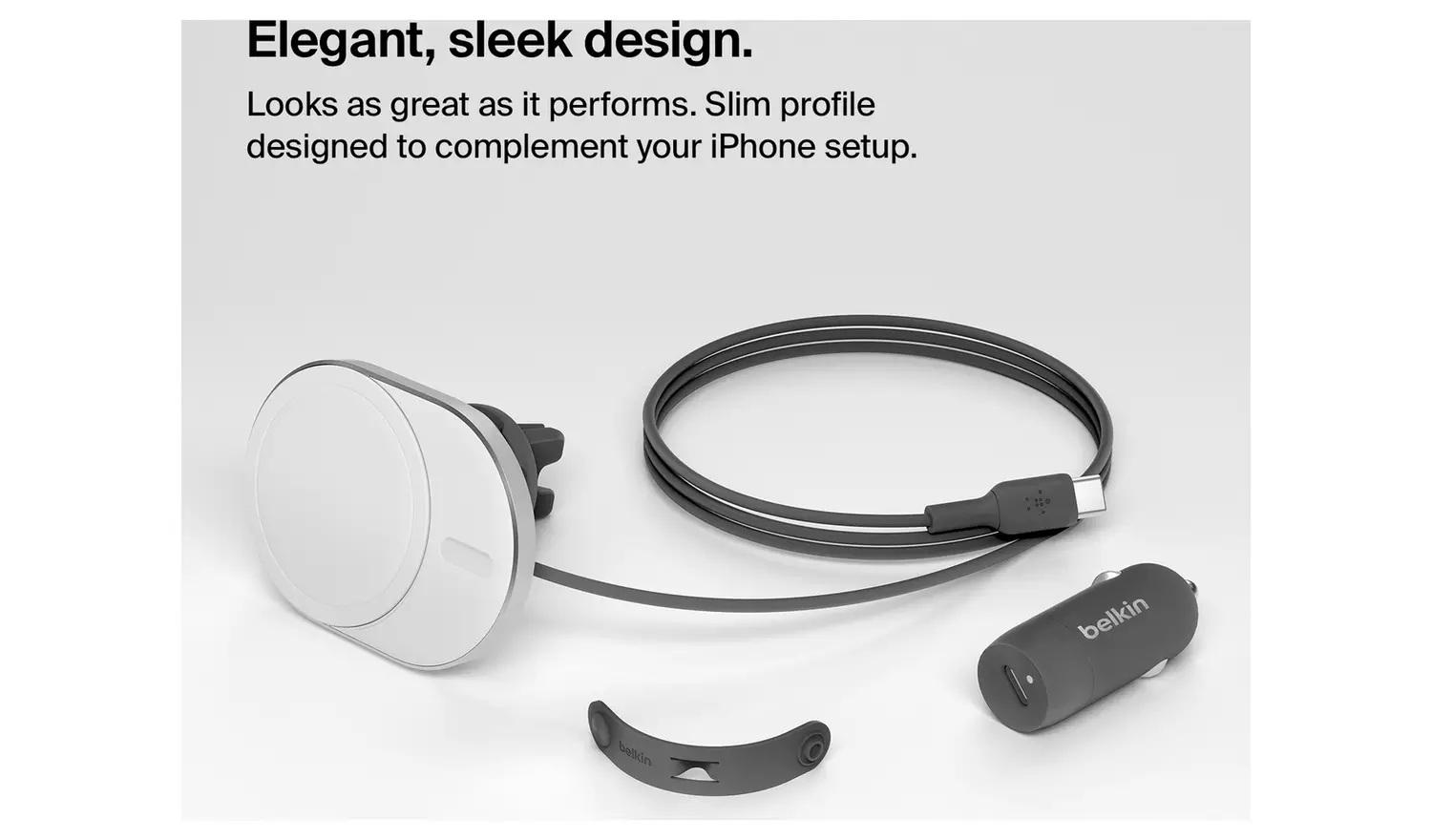Belkin MagSafe Compatible 15W Wireless Car Charger Mount Qi2