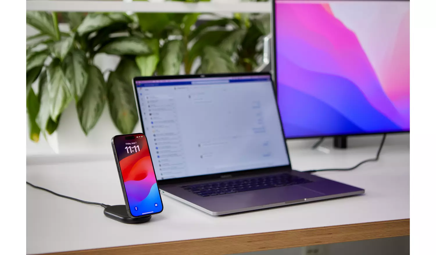 Belkin 2 in 1 MagSafe Compatible Wireless Charger Qi2- Black