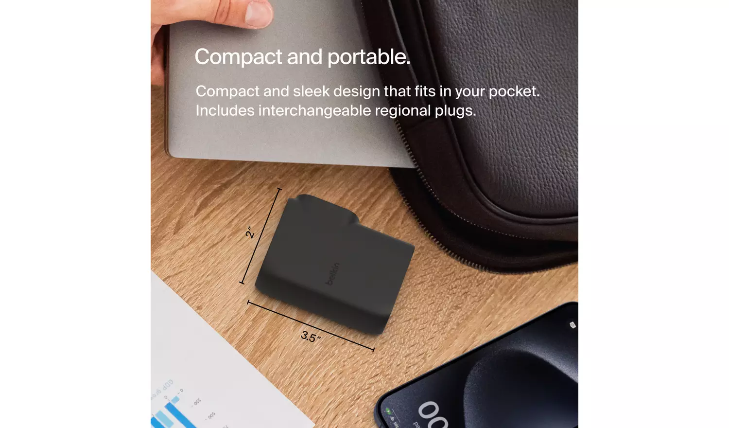 Belkin 5,000mAh Power Bank 2 in 1 Travel Wall Charger