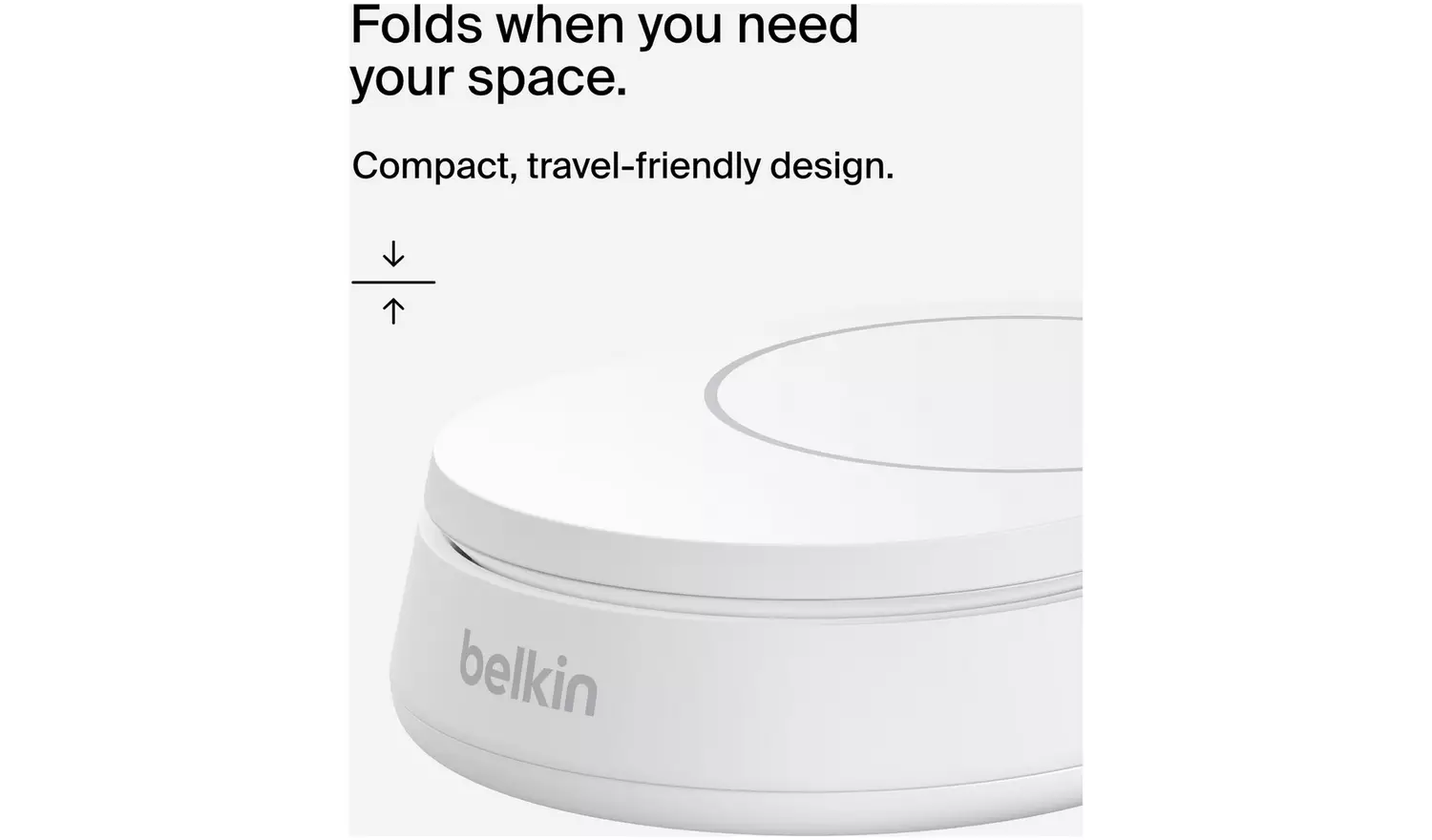 Belkin MagSafe Compatible Folding Wireless Charger Qi2 White