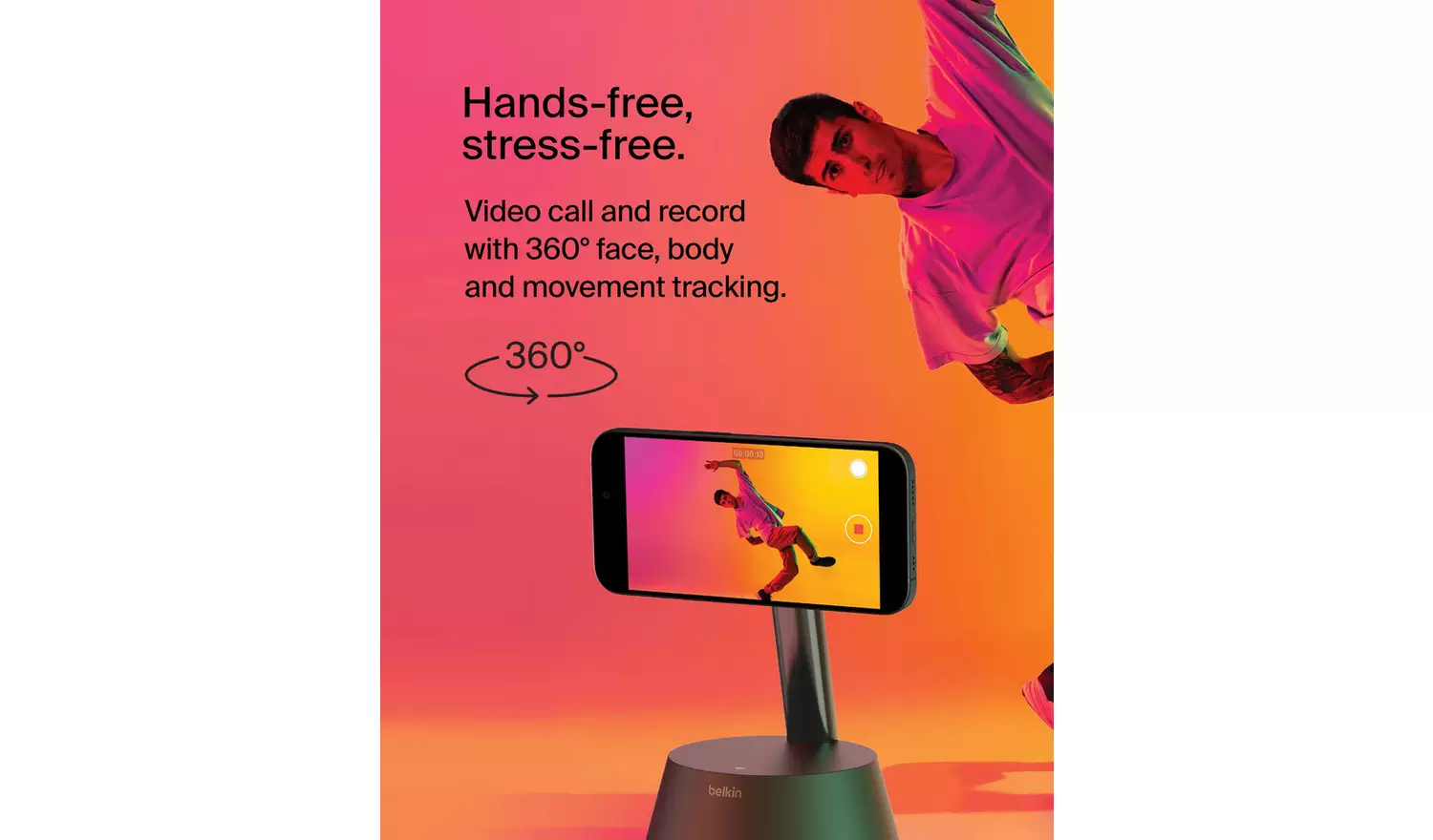 Belkin Auto Tracking Stand Pro with DockKit and 15W MagSafe