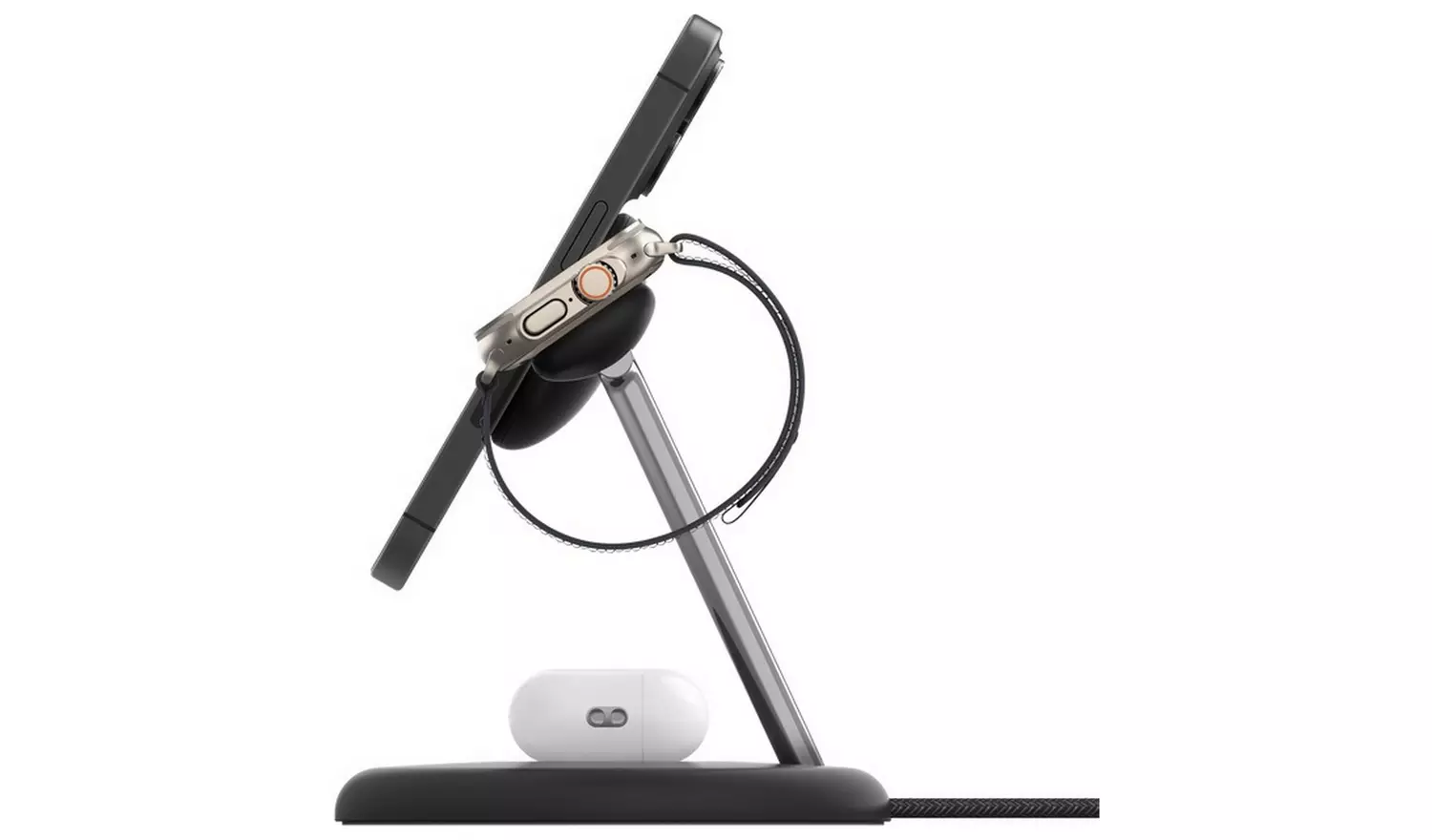 Belkin 3 in 1 MagSafe Compatible Qi2 Wireless Charger -Black