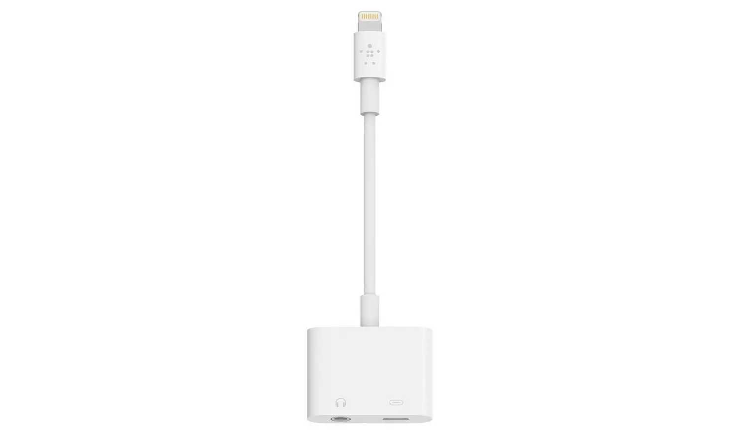 Belkin 3.5mm Audio and Charge Adapter For iPhone - White