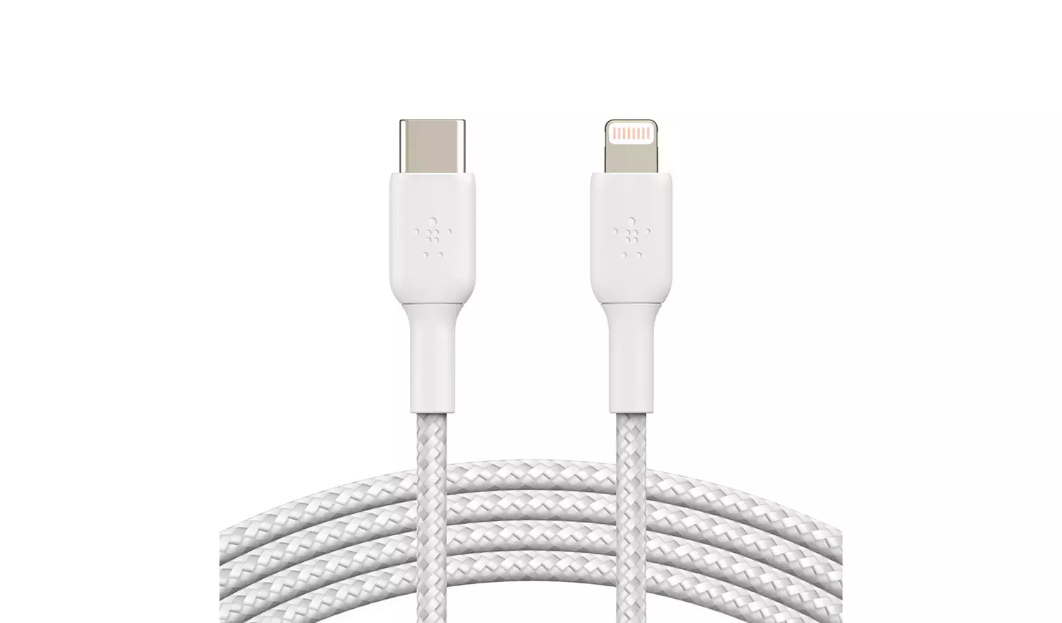 Belkin Braided USB-C to Lightning 1m Cable - White