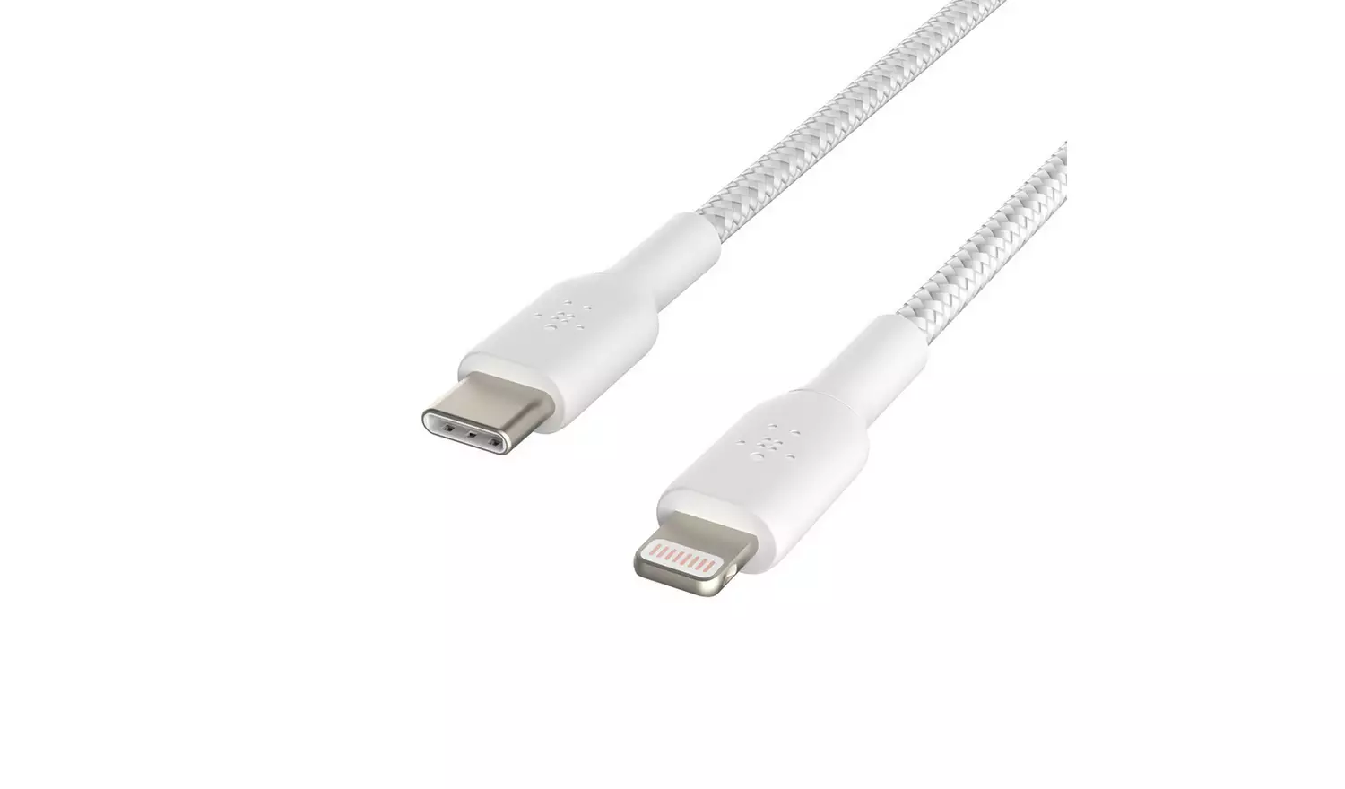 Belkin Braided USB-C to Lightning 1m Cable - White