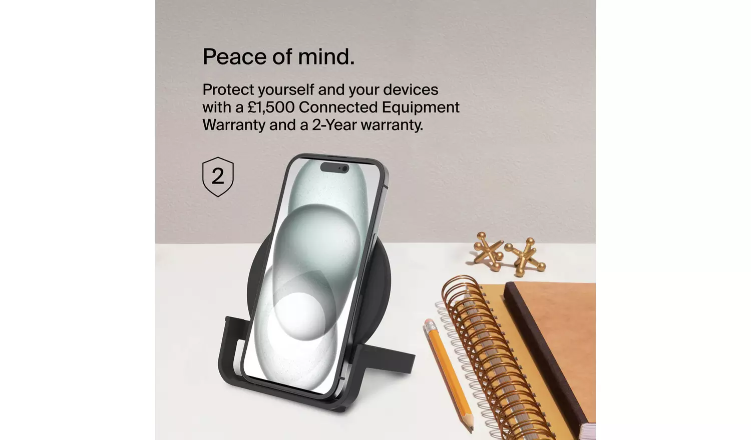 Belkin 10W Wireless Charger Stand with Plug - Black