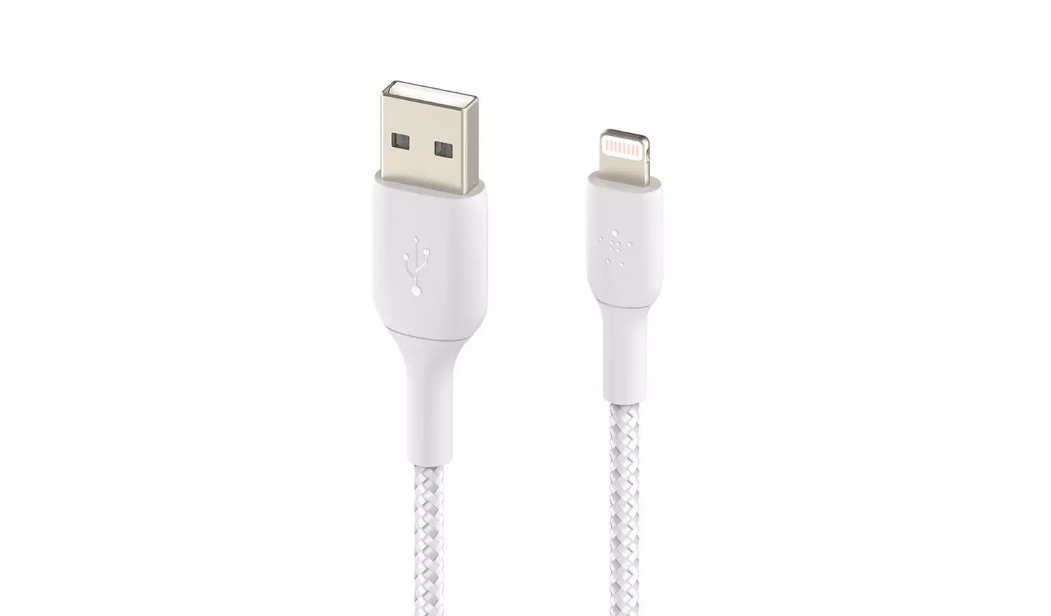 Belkin Braided USB-A to Lightning 2m Cable - White