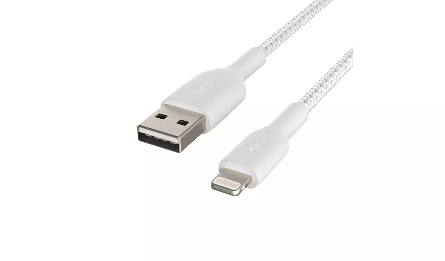 Belkin Braided USB-A to Lightning 2m Cable - White