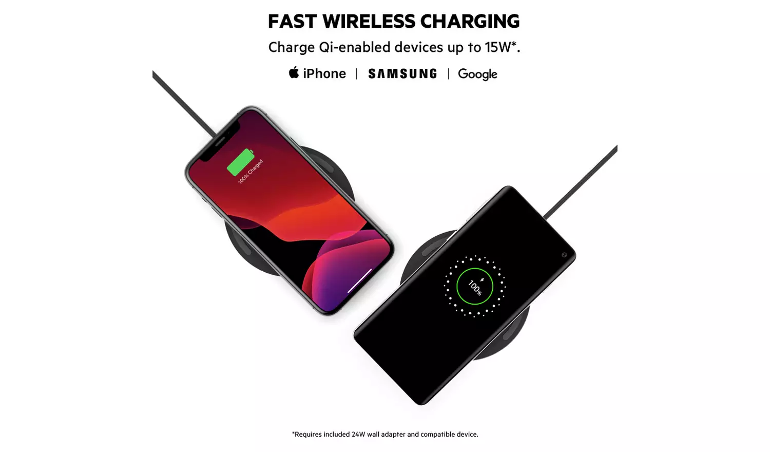 Belkin 10W Wireless Charger Pad with Plug - Black