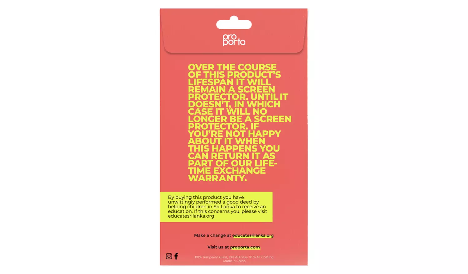 Proporta iPhone 16 Glass Screen Protector