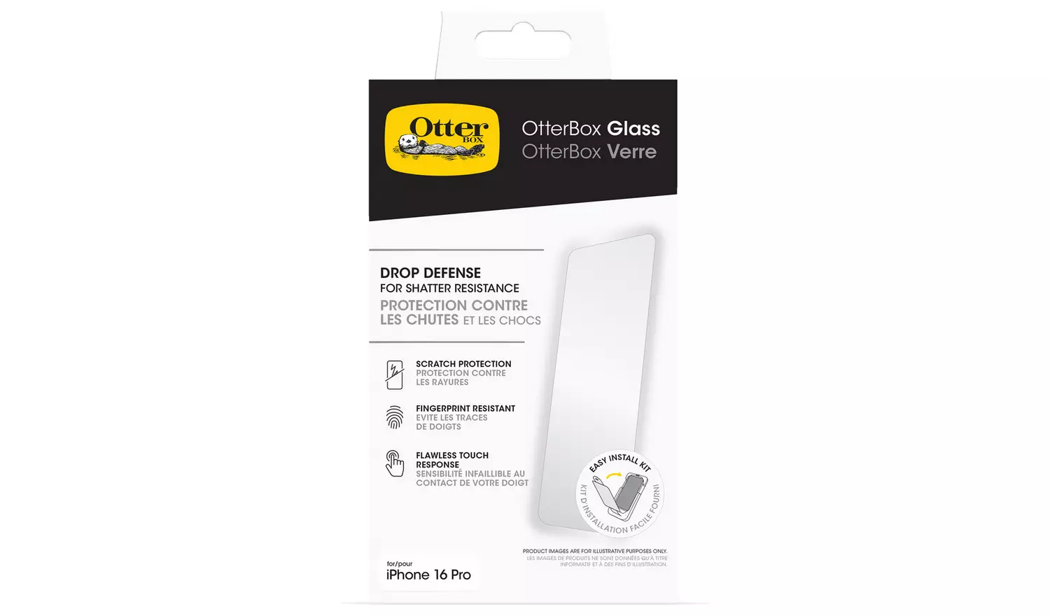 OtterBox iPhone 16 Pro Glass Screen Protector
