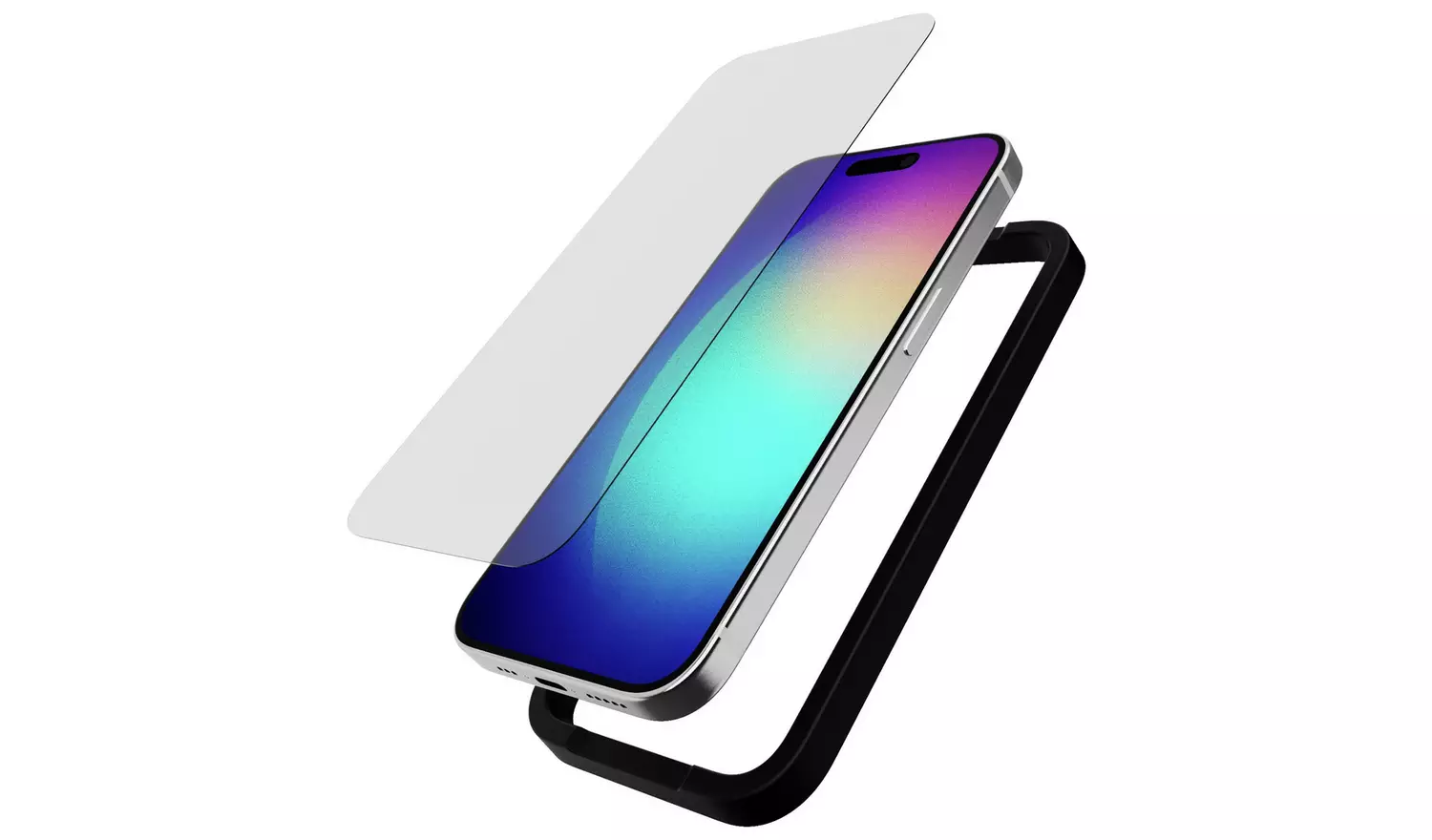 Tech21 iPhone 15 Pro Glass Screen Protector Twinpack