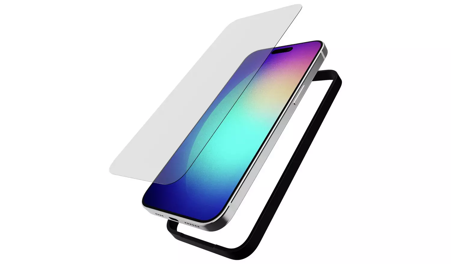 Tech21 iPhone 15 Pro Max Glass Screen Protector Twinpack