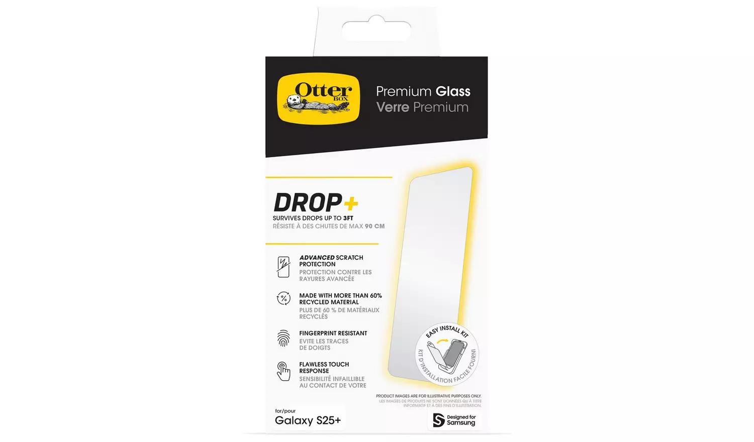 OtterBox Samsung Galaxy S25+ Premium Glass Screen Protector