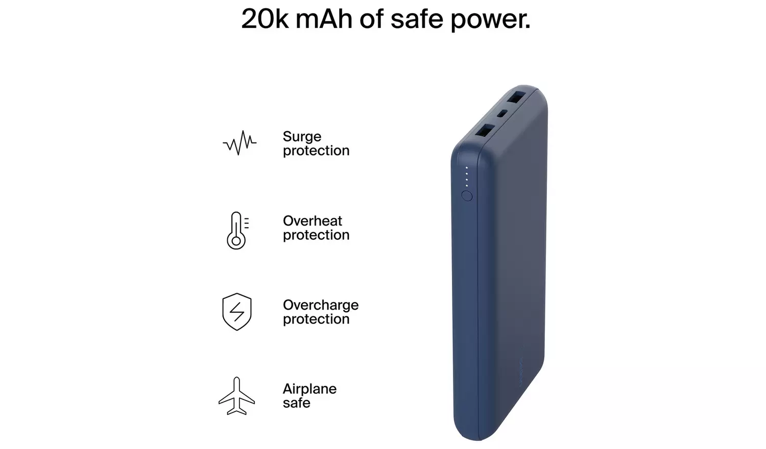 Belkin 20000mAh Portable Power Bank - Blue