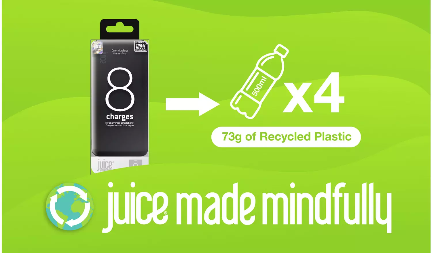 Juice ECO 30000mAh Portable Power Bank - Black