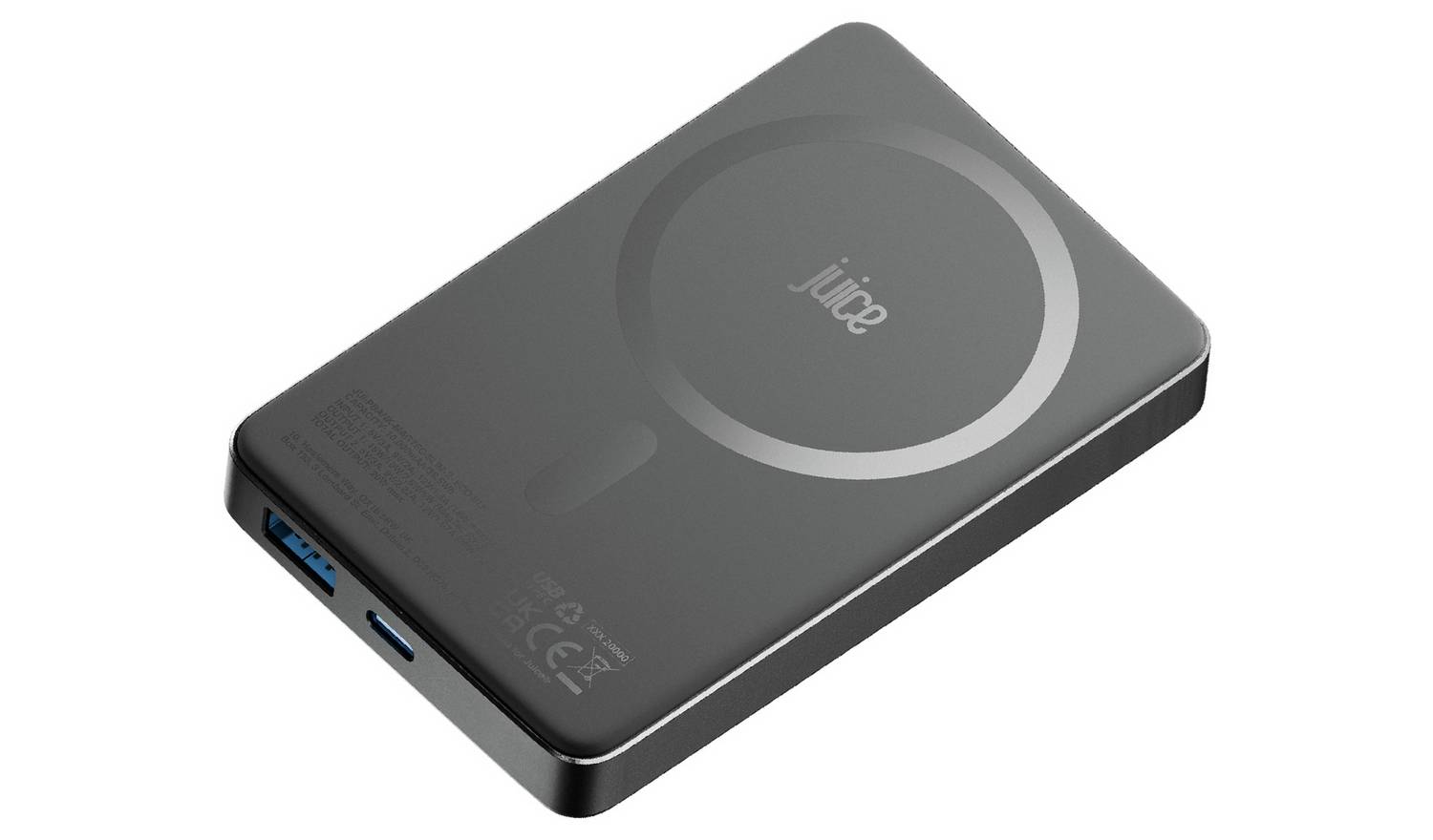 Juice MagTec 10000mAh Slim Portable Power Bank - Black