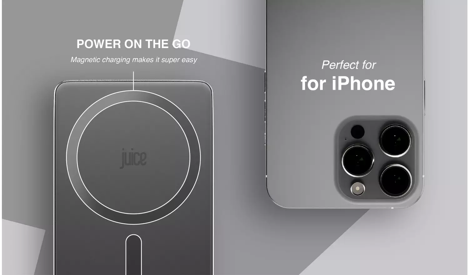 Juice MagTec 10000mAh Slim Portable Power Bank - Black