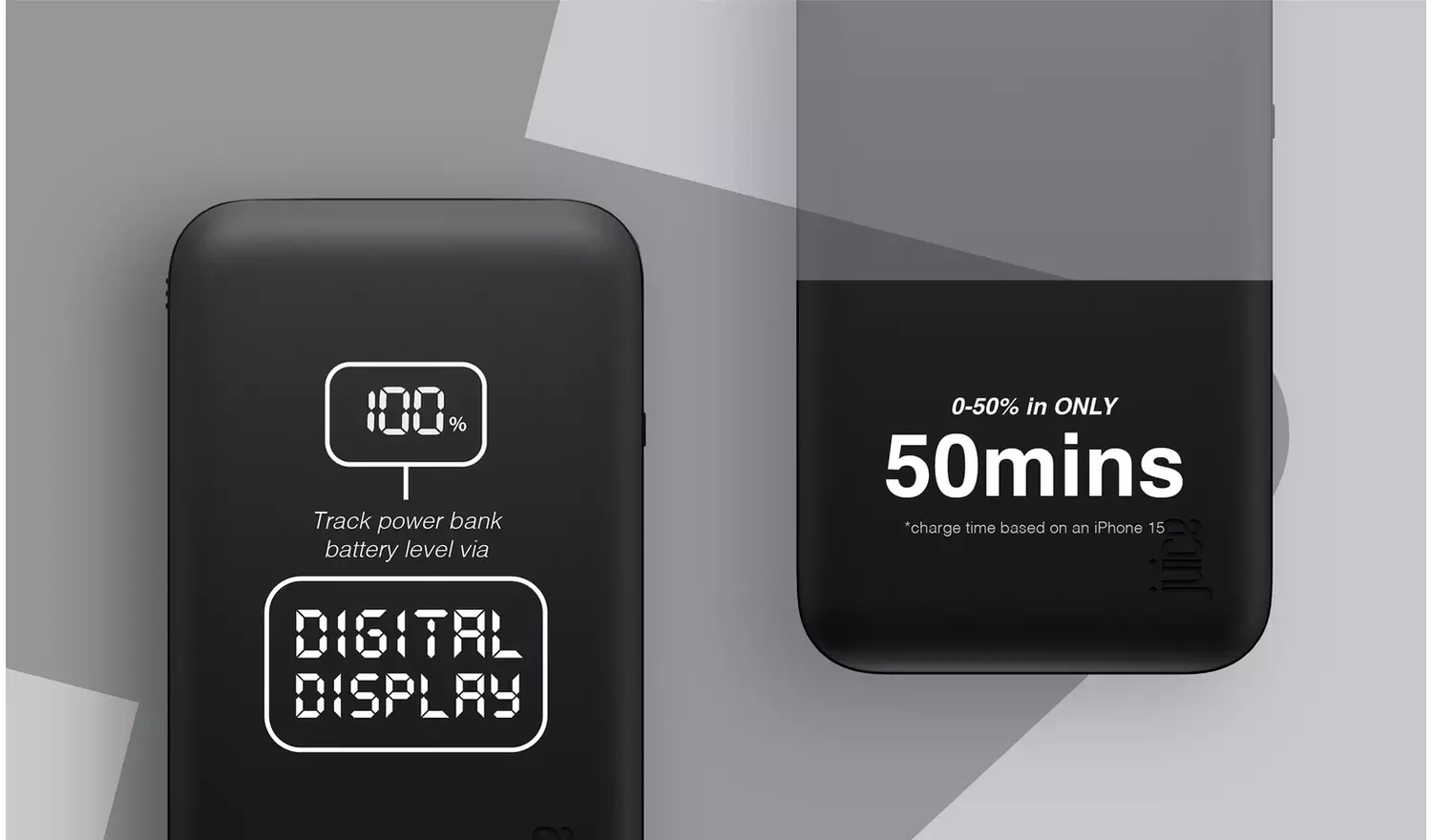 Juice 12000mAh Portable Power Bank - Black