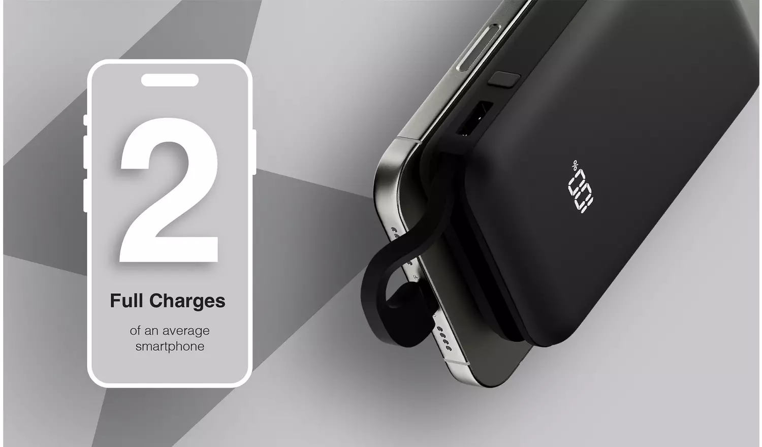 Juice 10000mAh Portable Power Bank - Black