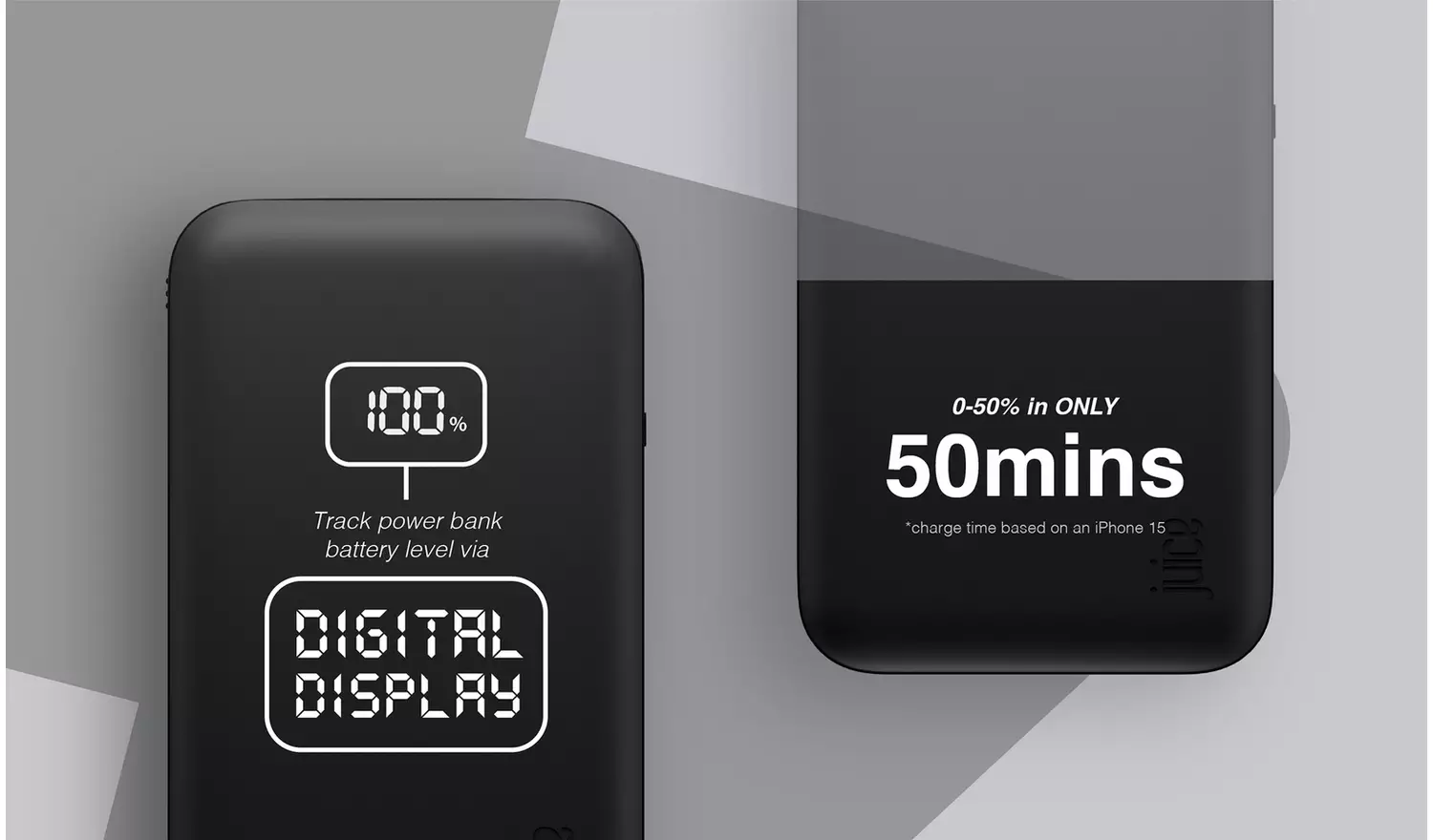 Juice 10000mAh Portable Power Bank - Black