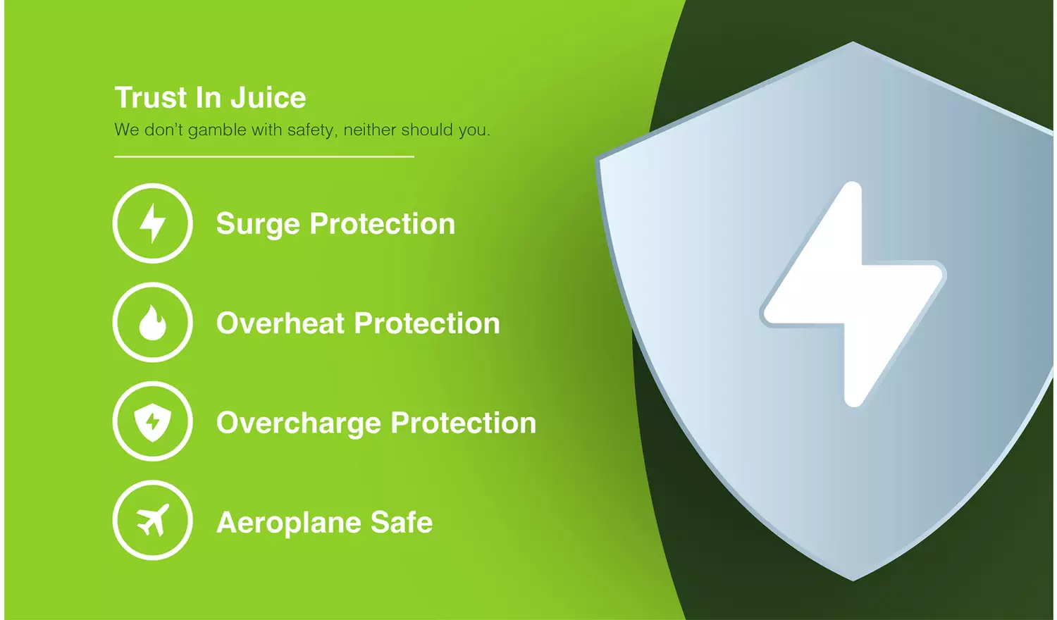 Juice 10000mAh Portable Power Bank - Black