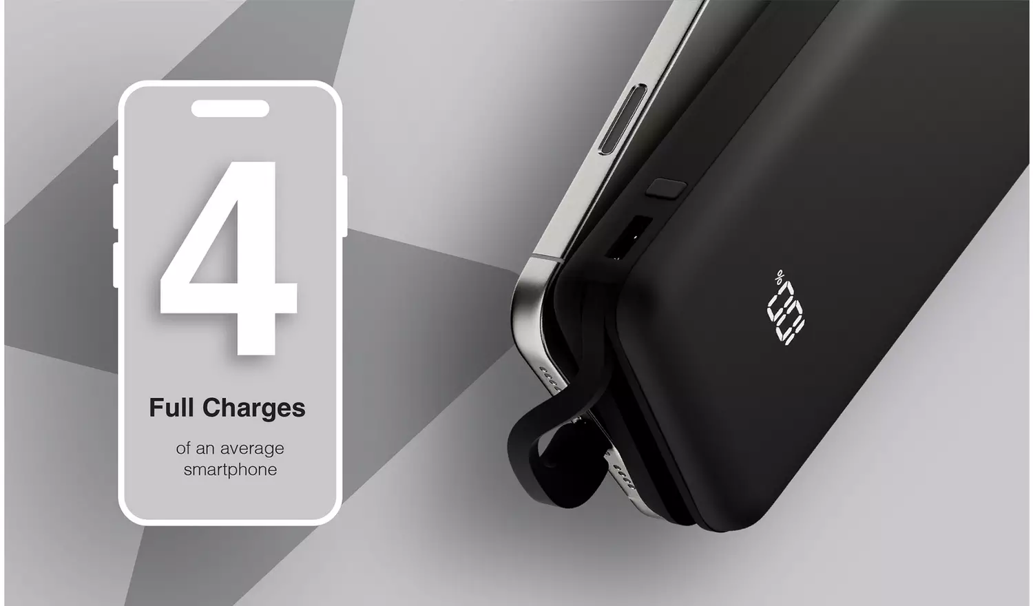 Juice 15000mAh Portable Power Bank - Black