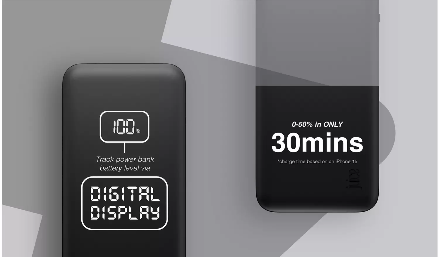 Juice 15000mAh Portable Power Bank - Black