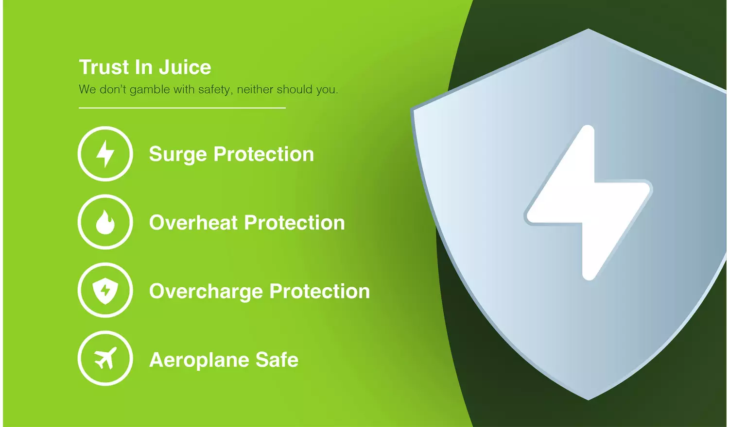 Juice 15000mAh Portable Power Bank - Black