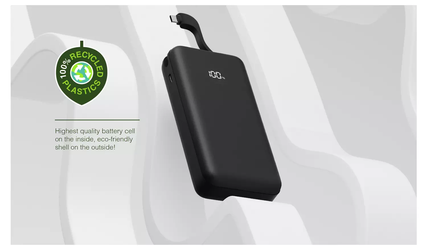 Juice 15000mAh Portable Power Bank - Black