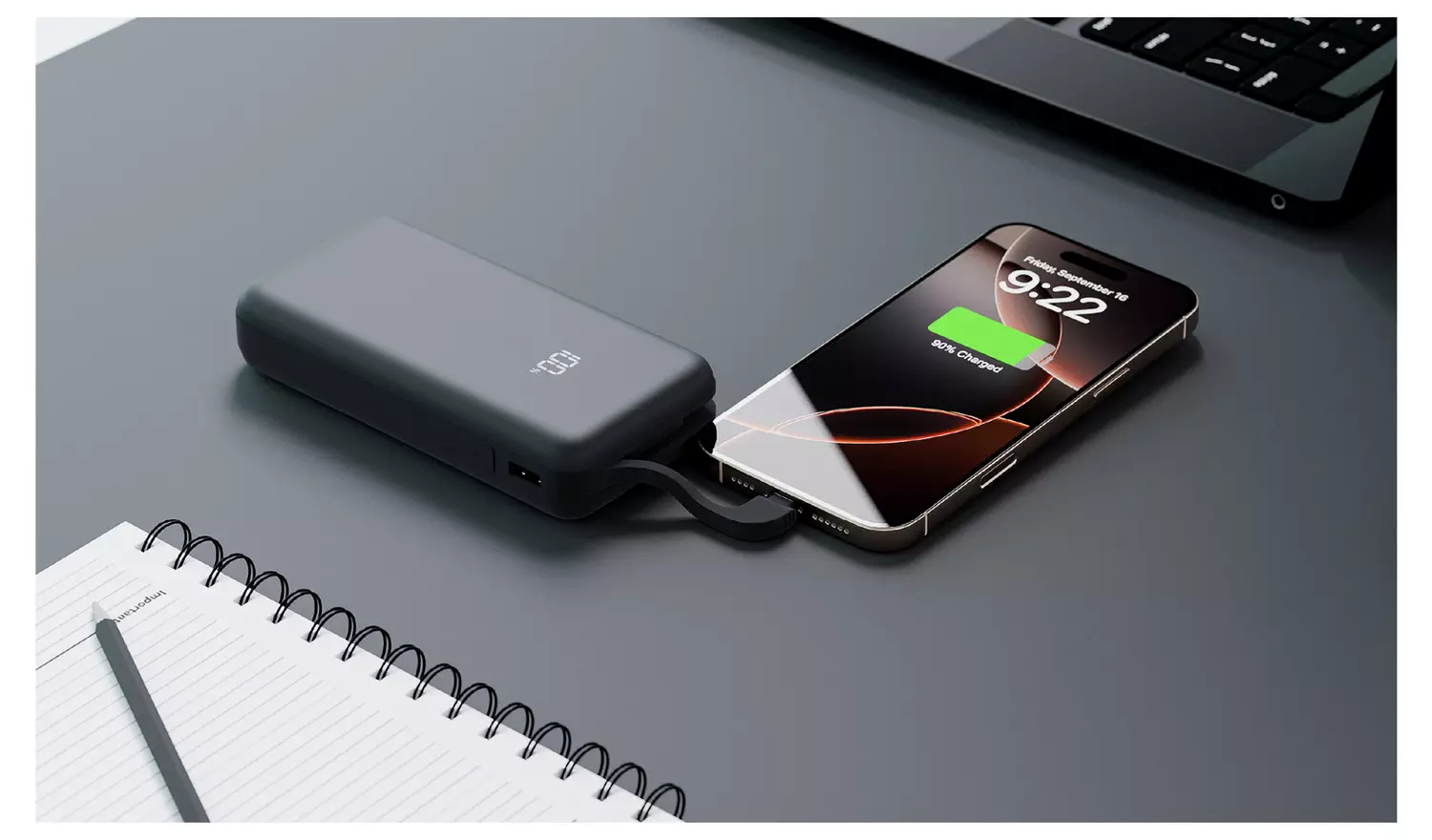 Juice 15000mAh Portable Power Bank - Black