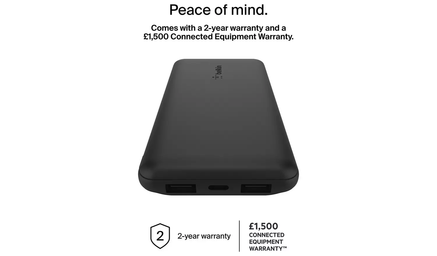 Belkin 10000mAh Portable Power Bank - Black