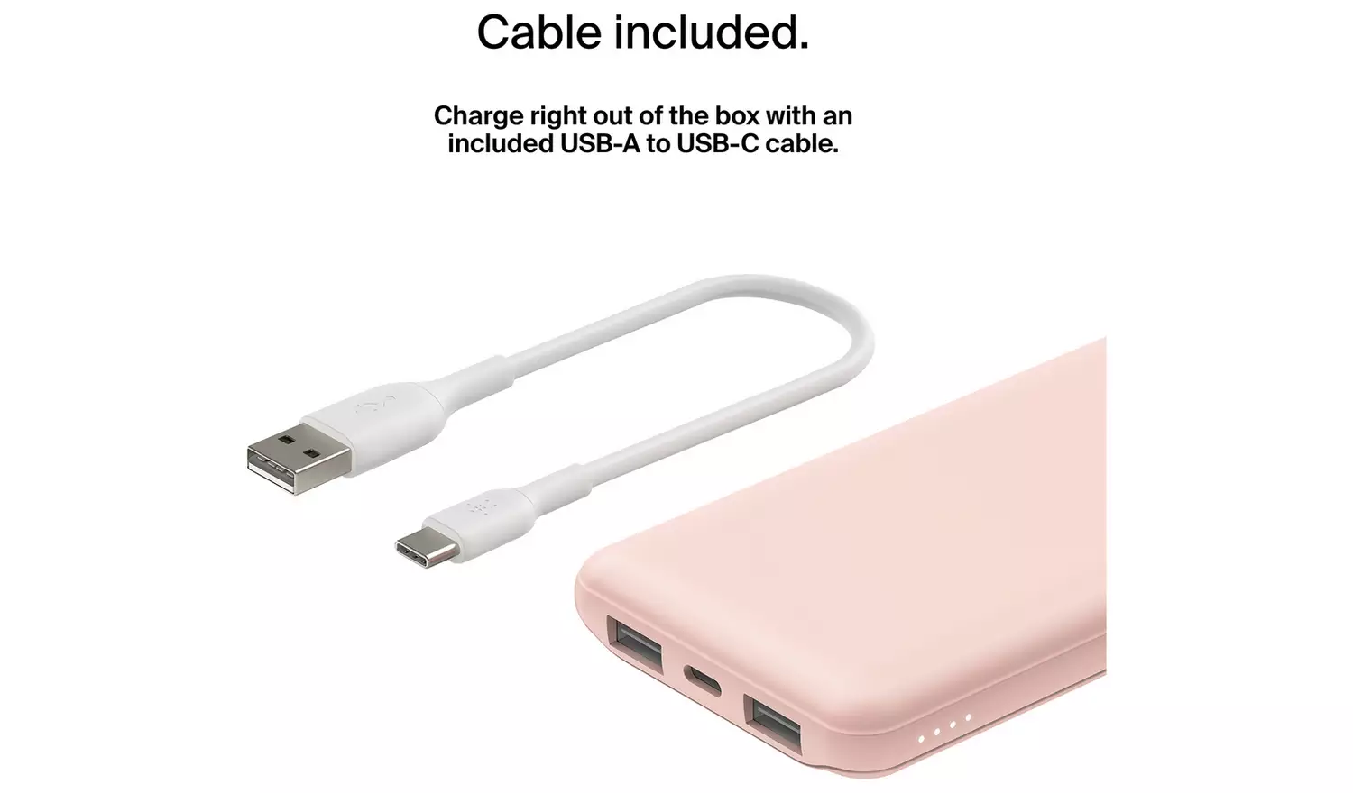 Belkin 10000mAh Portable Power Bank - Rose Gold