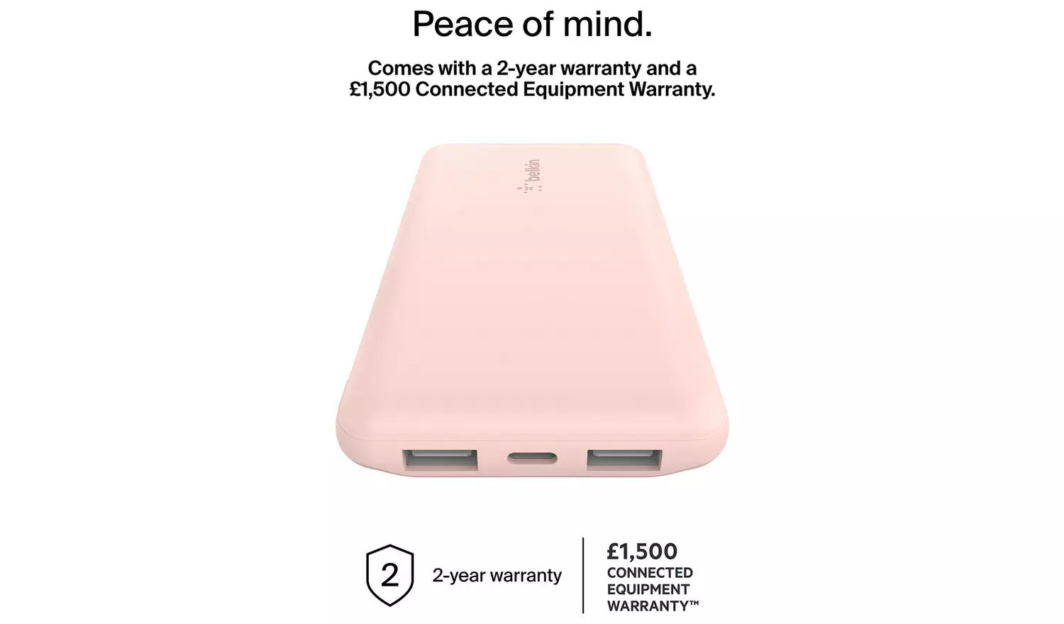 Belkin 10000mAh Portable Power Bank - Rose Gold