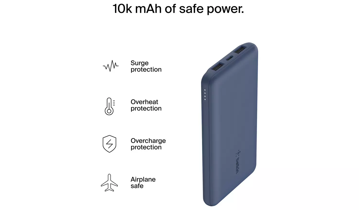 Belkin 10000mAh Portable Power Bank - Blue