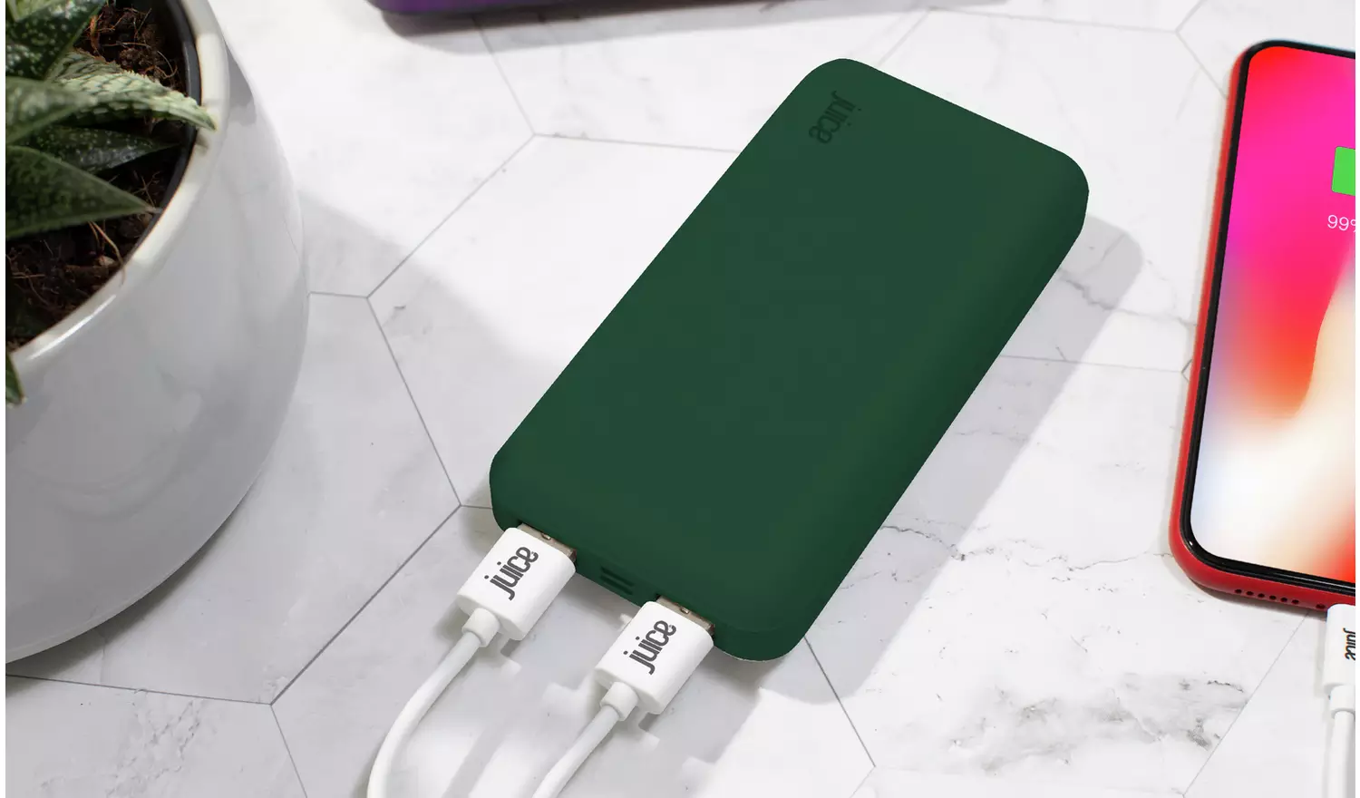 Juice 15000mAh Portable Power Bank - Forest Green