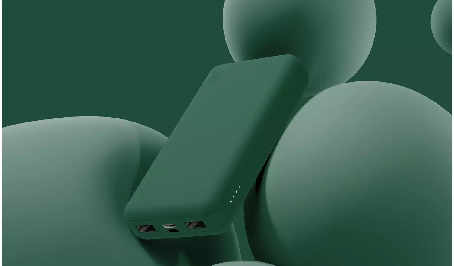 Juice 15000mAh Portable Power Bank - Forest Green