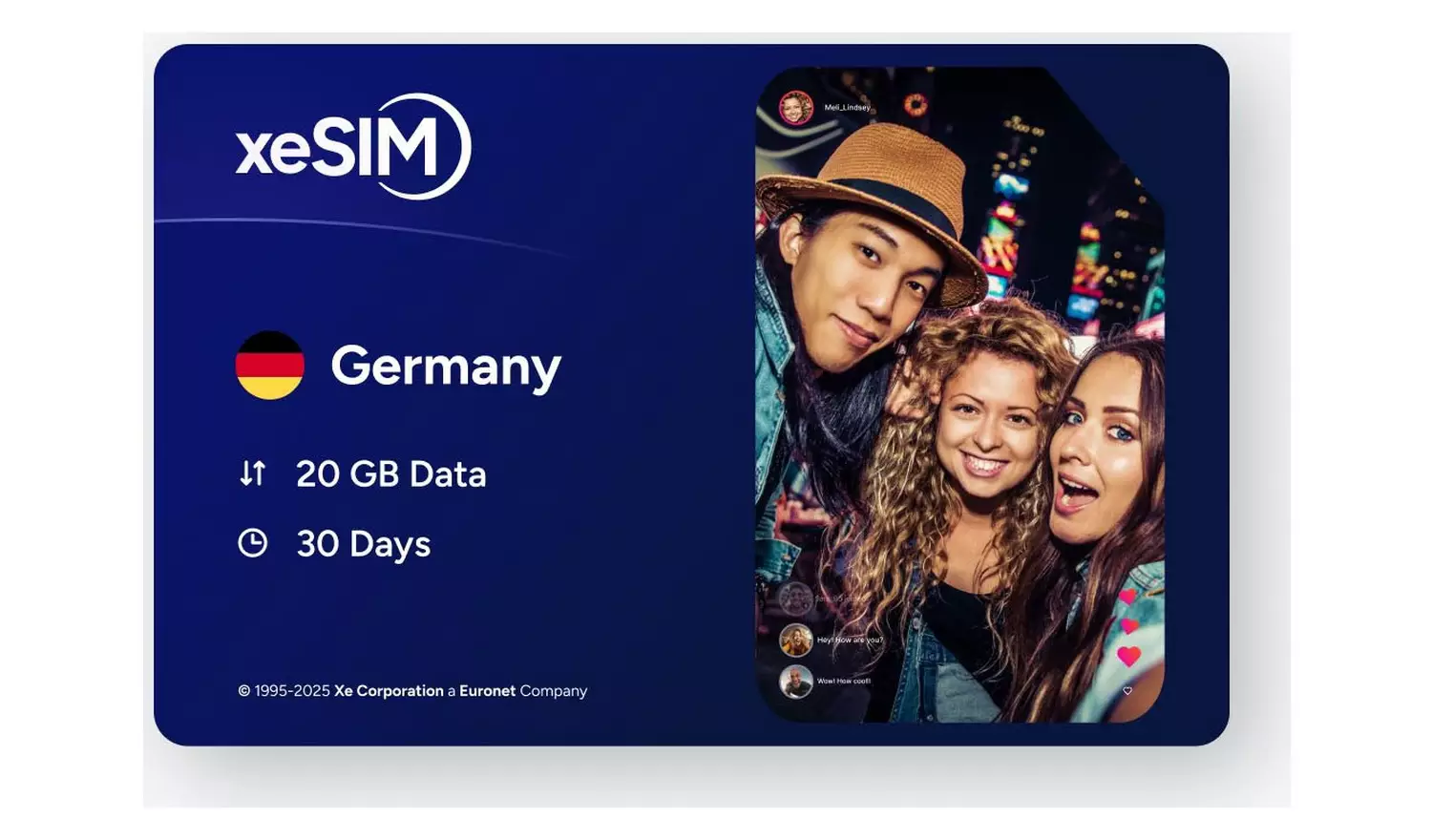 XeSIM Germany 20GB 30 Days