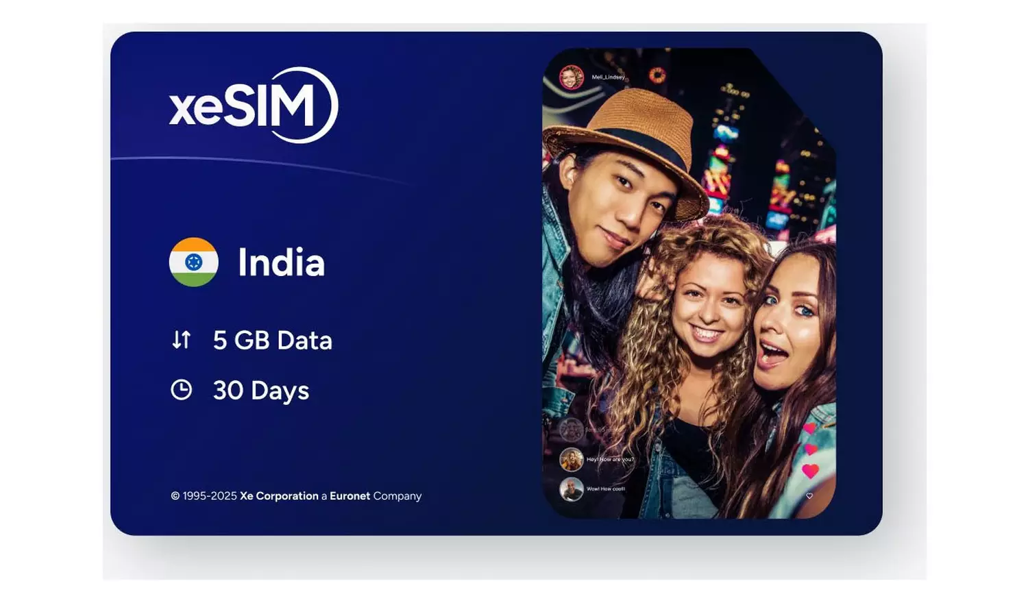 XeSIM India 5GB 30 Days