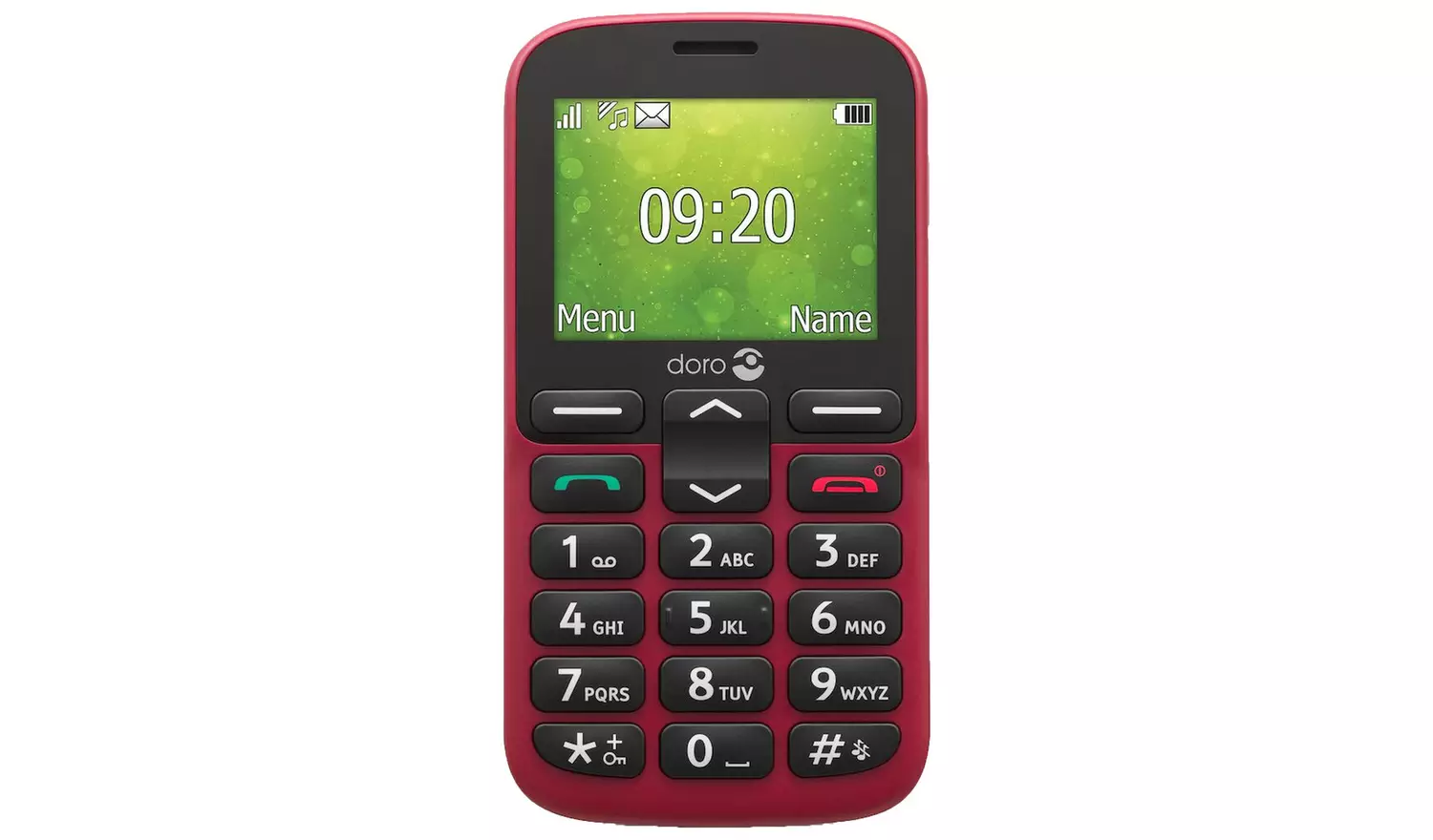 SIM Free Doro 1380 Mobile Phone - Red