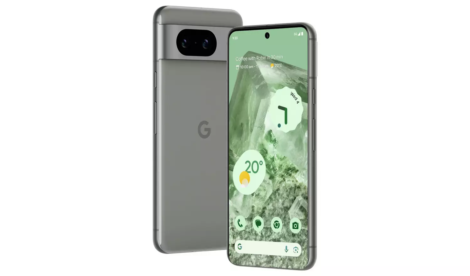 SIM Free Google Pixel 8 5G 128GB AI Mobile Phone - Hazel