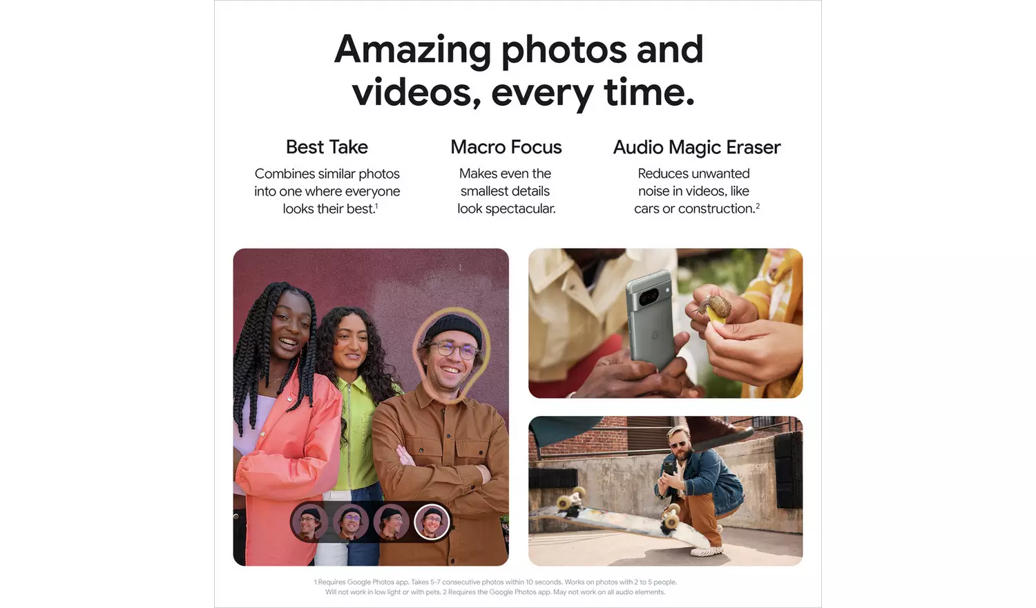 SIM Free Google Pixel 8 5G 128GB AI Mobile Phone - Hazel