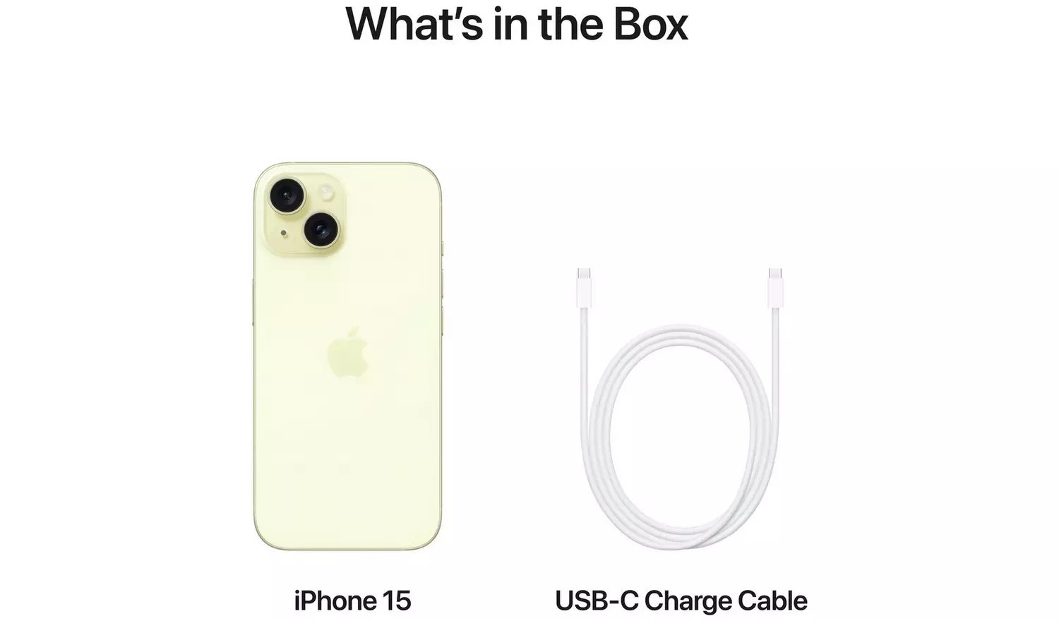 SIM Free iPhone 15 5G 128GB Mobile Phone - Yellow