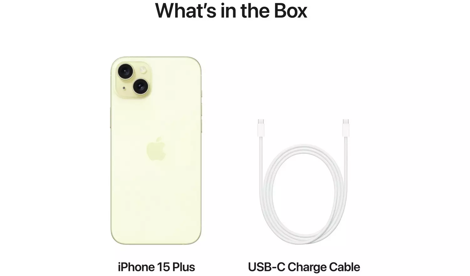 SIM Free iPhone 15 Plus 5G 256GB Mobile Phone - Yellow