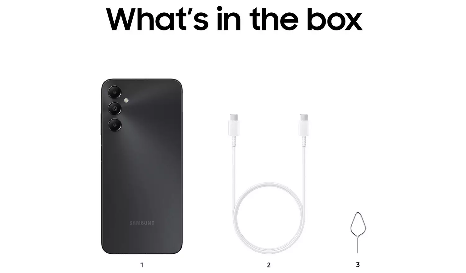 SIM Free Samsung A05s 4G 64GB Mobile Phone - Black