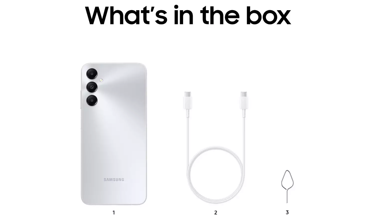 SIM Free Samsung A05s 4G 64GB Mobile Phone - Silver