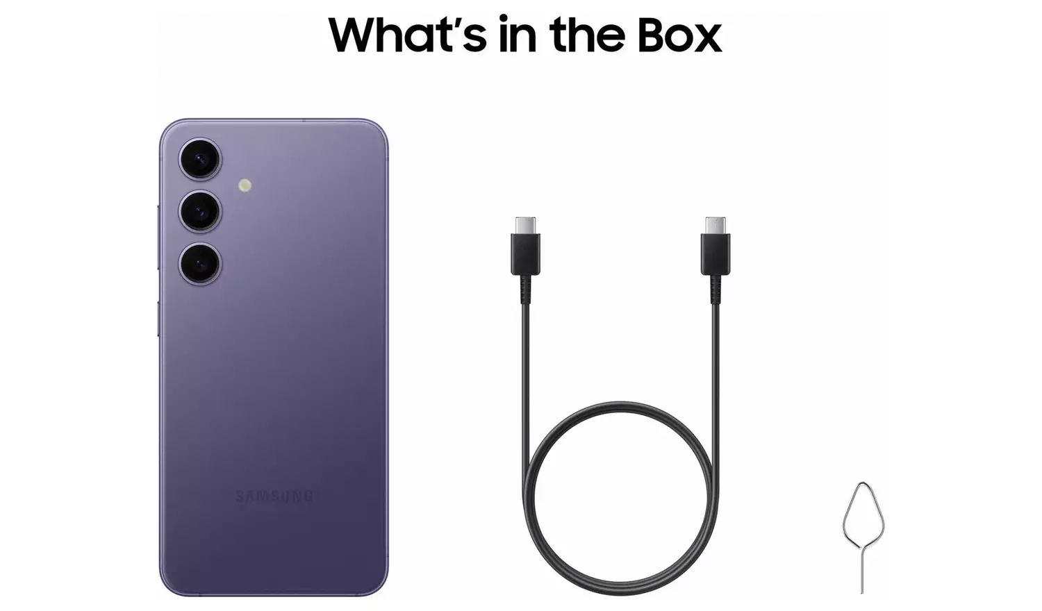 SIM Free Samsung Galaxy S24 5G 128GB AI Mobile Phone Violet