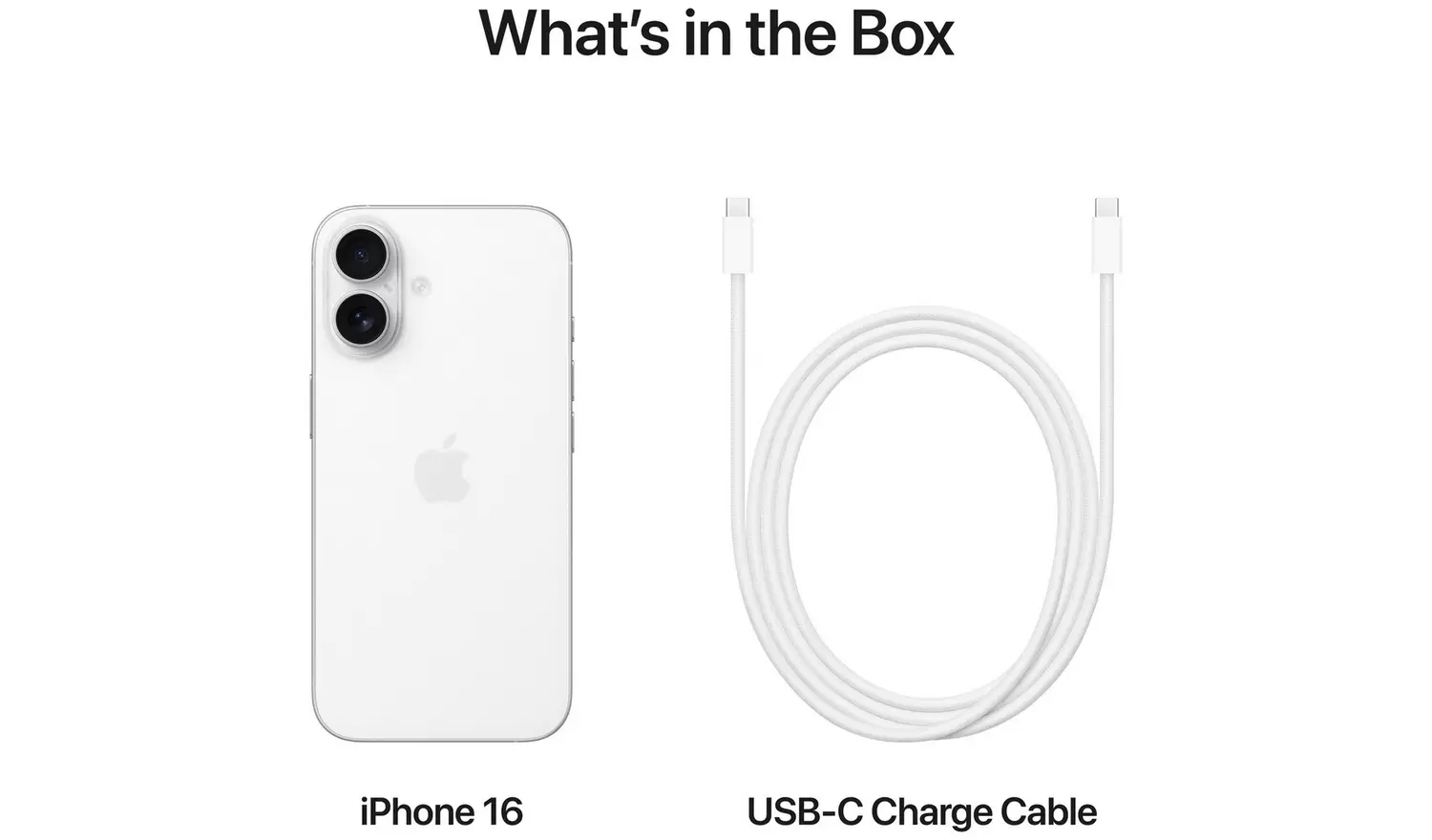 SIM Free iPhone 16 5G 128GB AI Mobile Phone - White