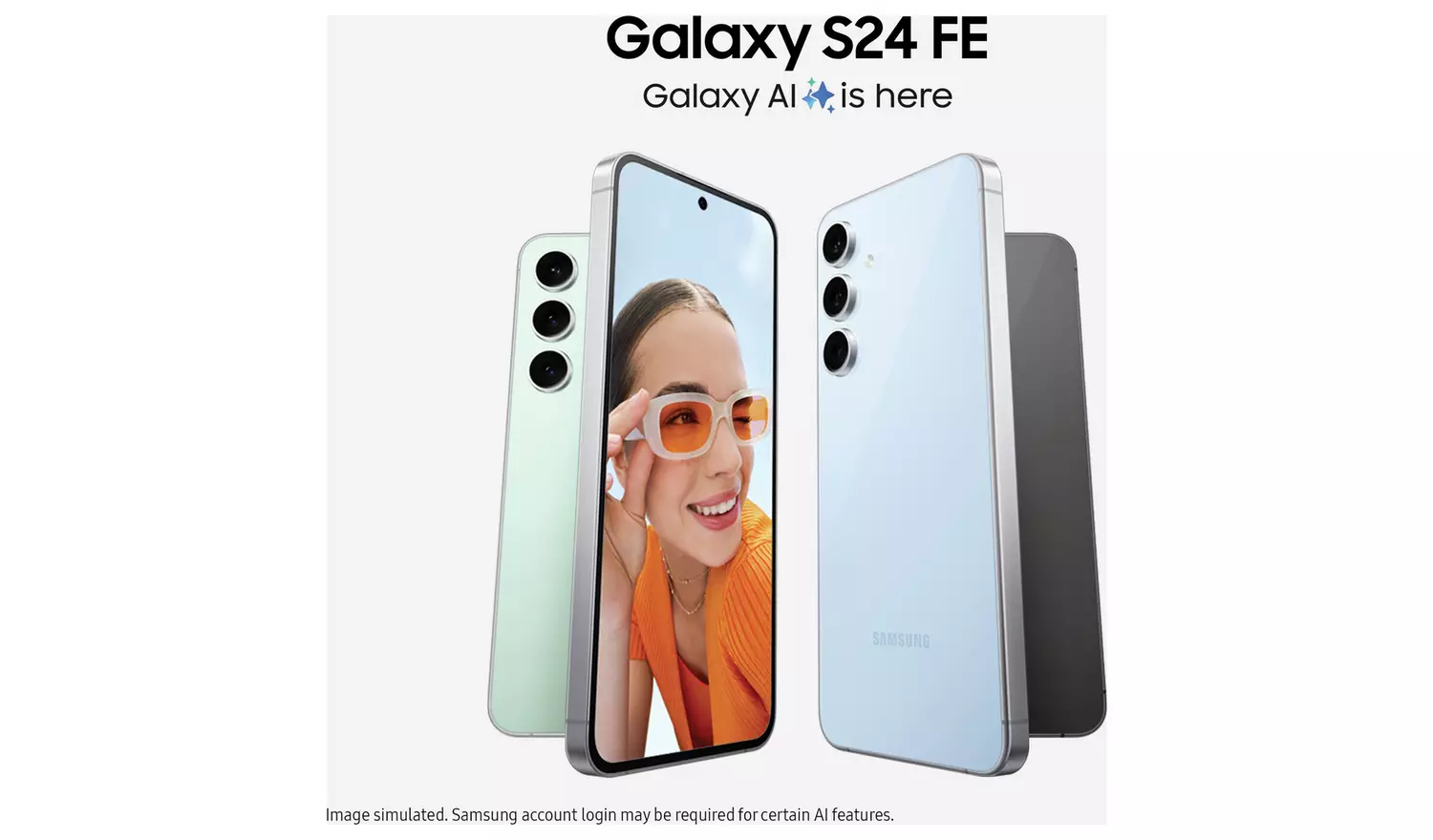 SIM Free Samsung Galaxy S24 FE 5G 128GB AI Mobile Phone Mint